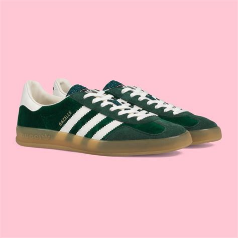 adidas gazelle x gucci green|Adidas x Gucci: Shoes, Accessories & More .